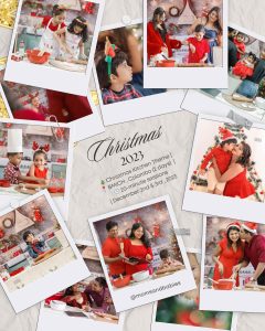 Green Brown and Red Retro Vintage Envelope Merry Christmas Greet